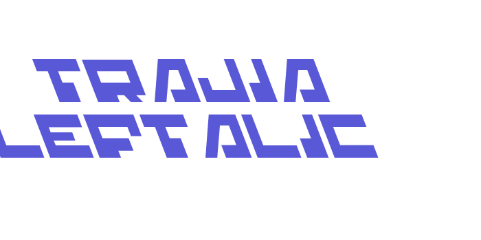 Trajia Leftalic Font Download