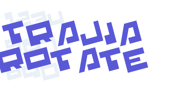 Trajia Rotate font free