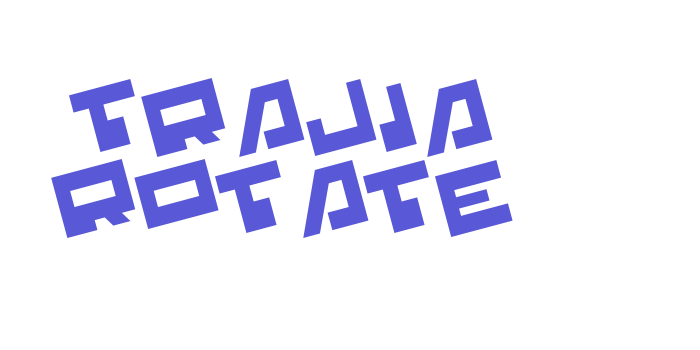 Trajia Rotate Font Download