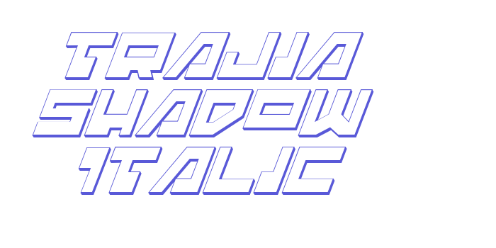 Trajia Shadow Italic Font Download