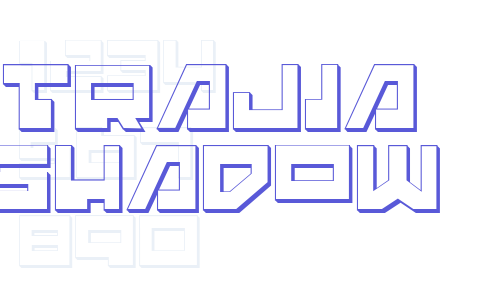 Trajia Shadow Font