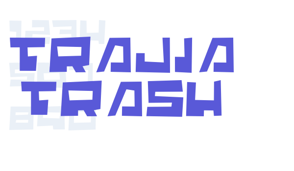 Trajia Trash font free