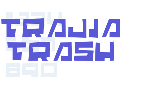 Trajia Trash Font