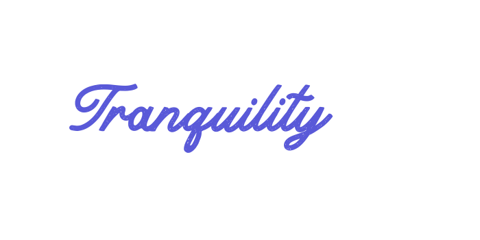 Tranquility Font