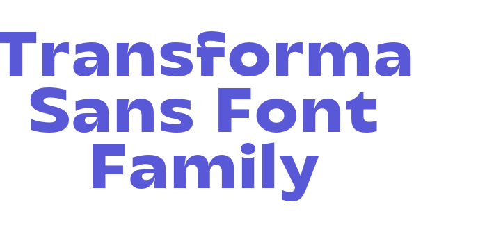 Transforma Sans Font Family Font Download