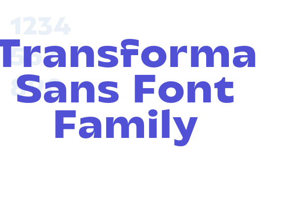 Transforma Sans Font Family