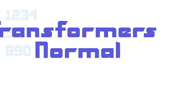 Transformers  Normal font free