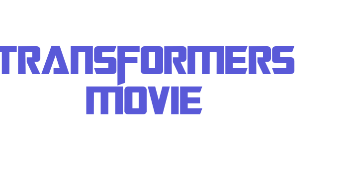 Transformers Movie Font Download