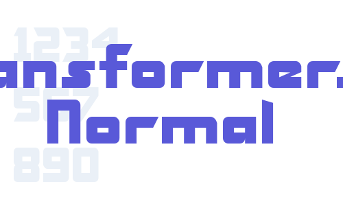 Transformers  Normal Font Download