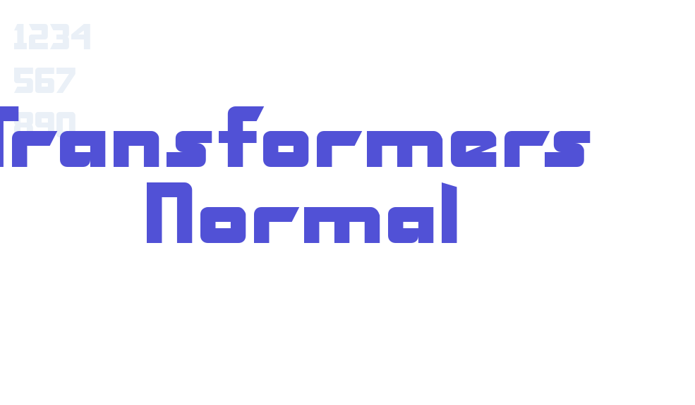 Transformers  Normal-font-download