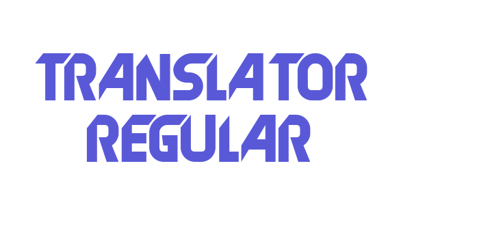 Translator Regular Font