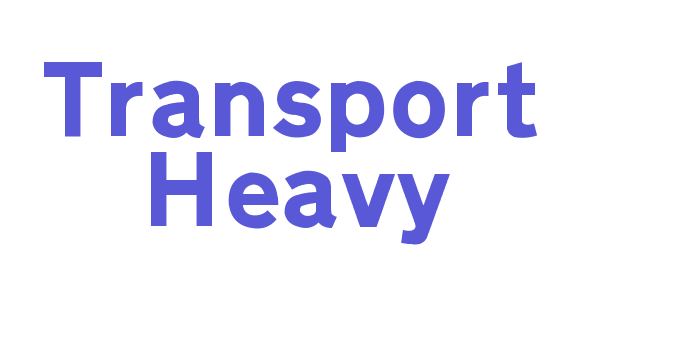 Transport Heavy Font