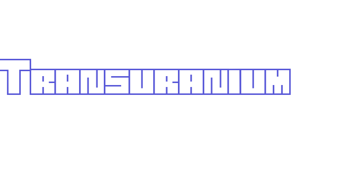 Transuranium Font