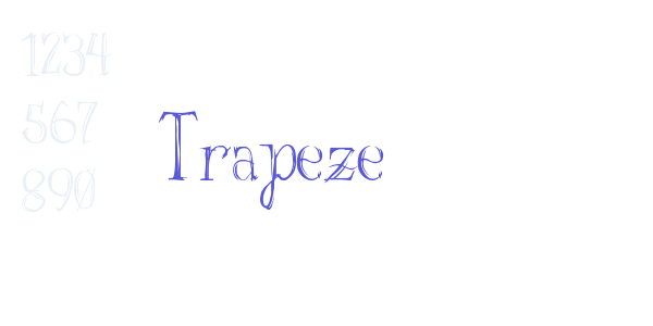 Trapeze font