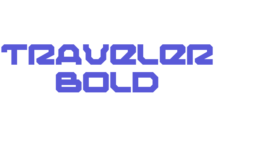 Traveler Bold Font