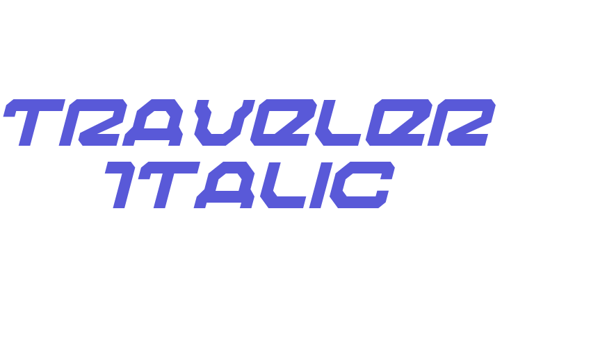 Traveler Italic Font