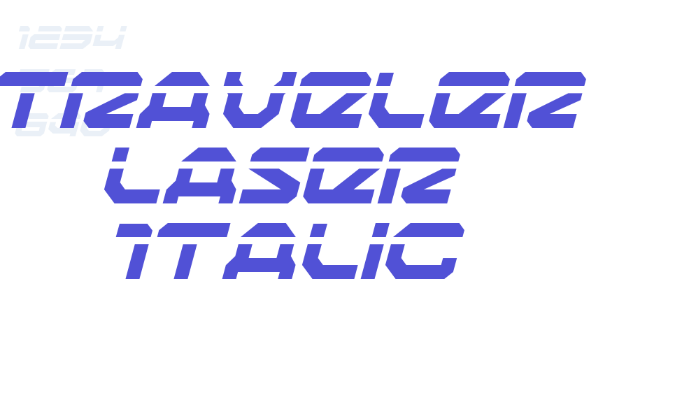 Traveler Laser Italic-font-download