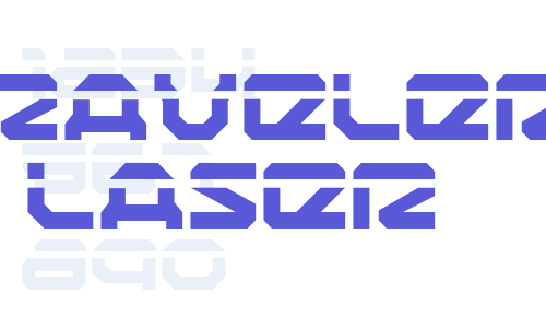 Traveler Laser Font