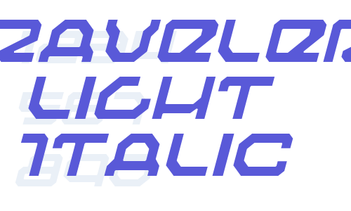 Traveler Light Italic Font