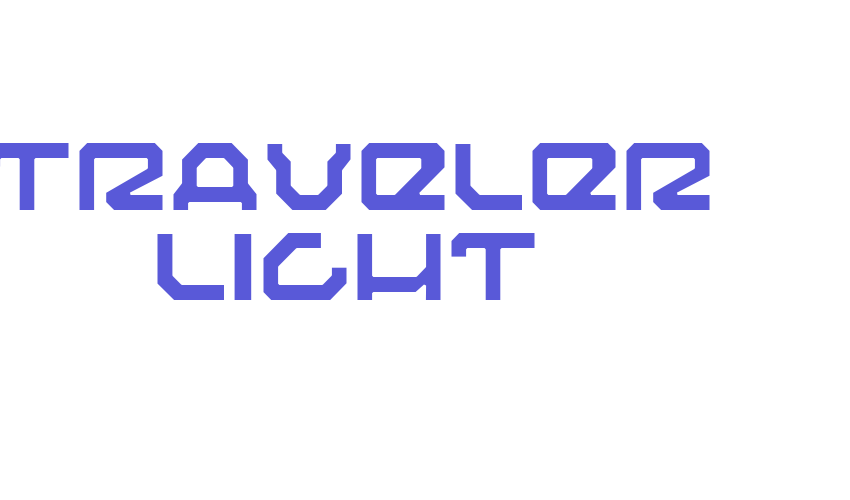 Traveler Light Font