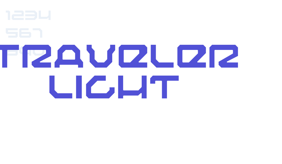 Traveler Light-font-download