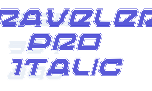 Traveler Pro Italic Font