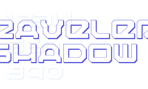 Traveler Shadow Font