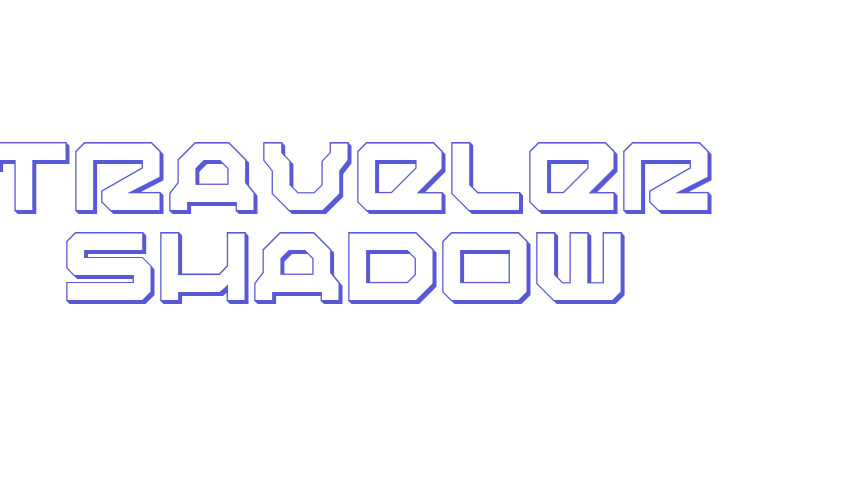 Traveler Shadow Font