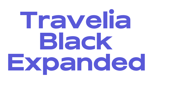 Travelia Black Expanded Font Download