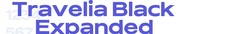 Travelia Black Expanded font