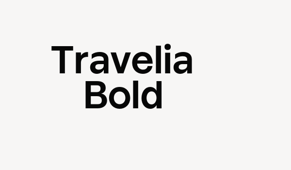 Travelia Bold Font