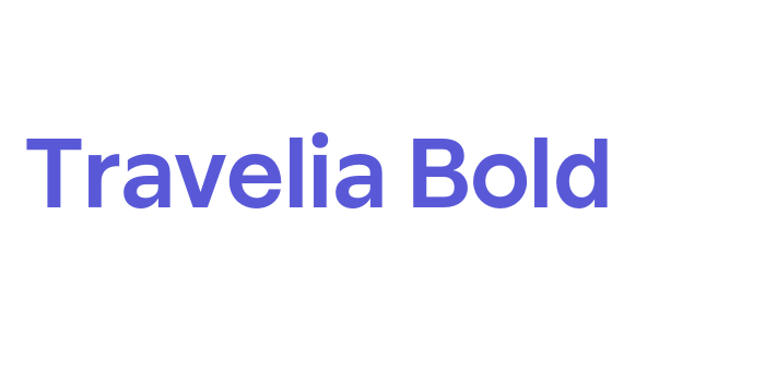 Travelia Bold Font Download