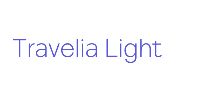 Travelia Light Font Download