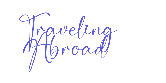 Traveling Abroad Font Download