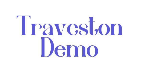 Traveston Demo Font