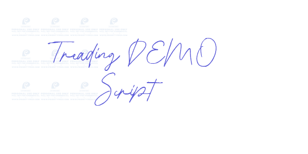 Treading DEMO Script font free