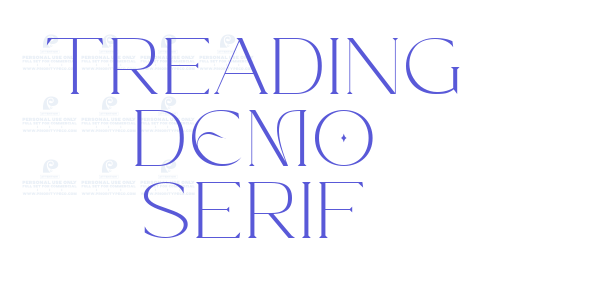 Treading DEMO Serif font free