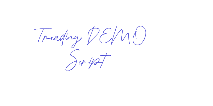 Treading DEMO Script Font Download