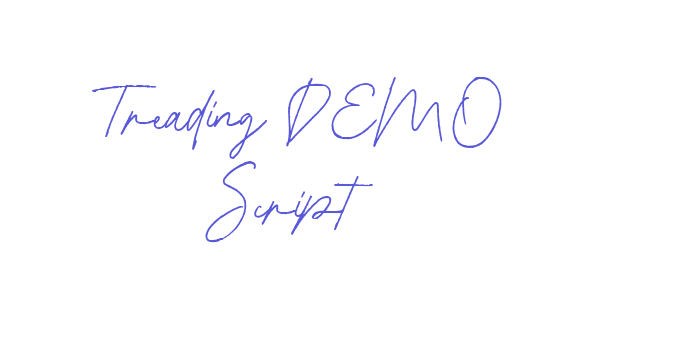 Treading DEMO Script Font