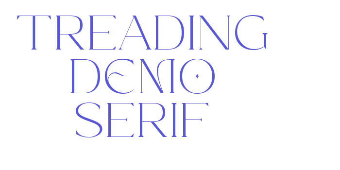 Treading DEMO Serif Font