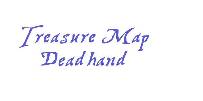 Treasure Map Deadhand Font Download