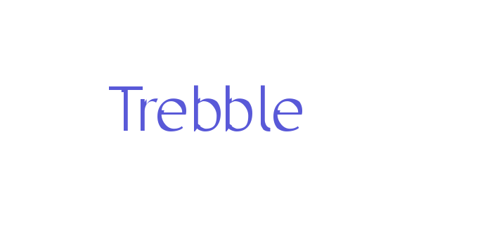 Trebble Font Download