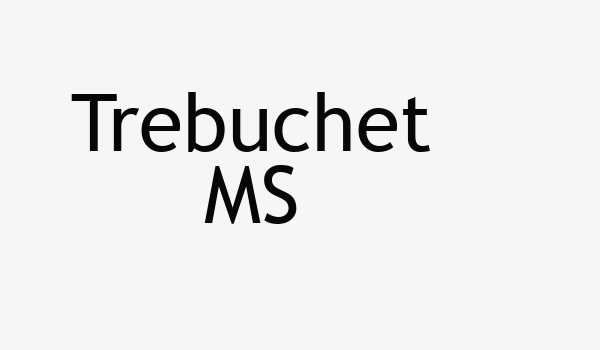 Trebuchet MS Font