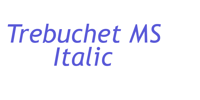 Trebuchet MS Italic Font Download