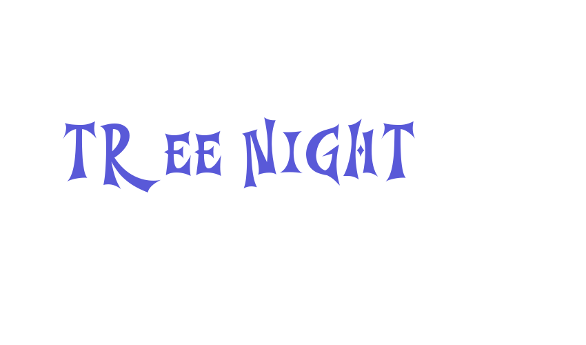 Tree Night Font Download