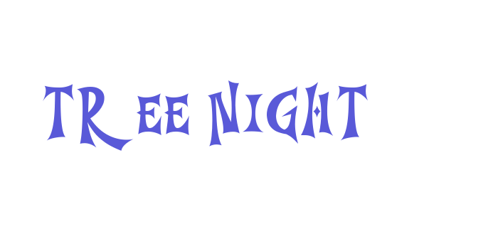 Tree Night Font Download