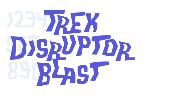 Trek Disruptor Blast Font