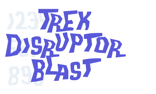 Trek Disruptor Blast Font Download