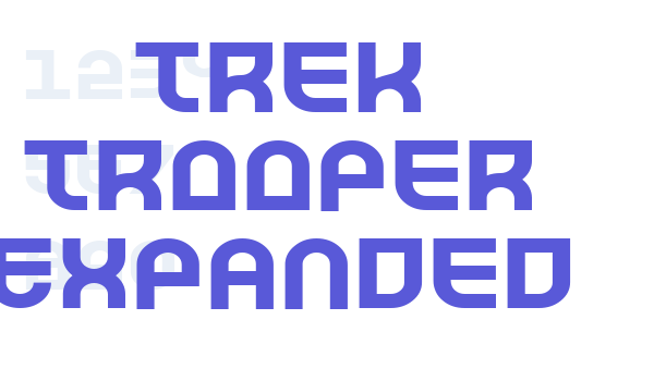 Trek Trooper Expanded font free