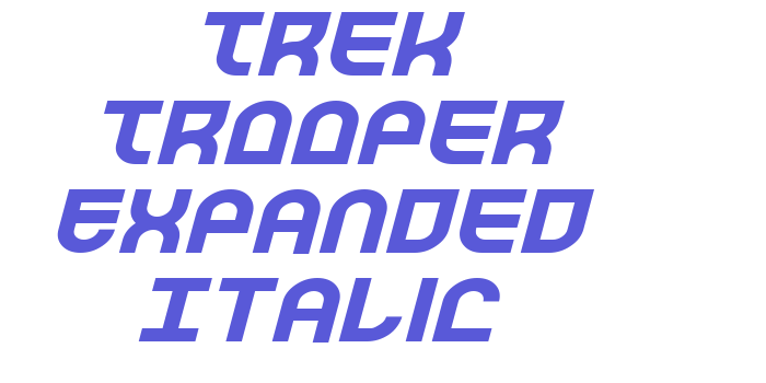 Trek Trooper Expanded Italic Font Download